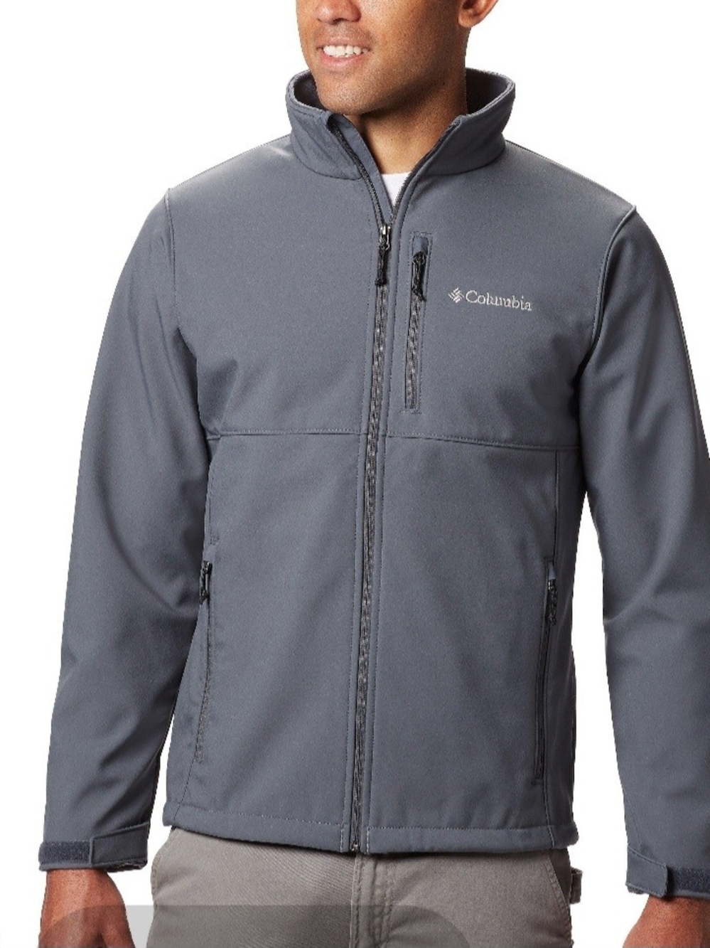Columbia Men's Charcoal Grey Softshell Jacket 1X